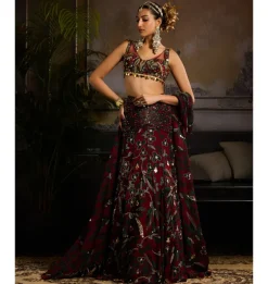 Scarlet Desire Lehenga Set