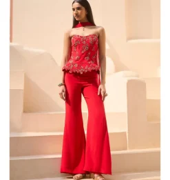 Scarlet Ember Corset & Pant Set