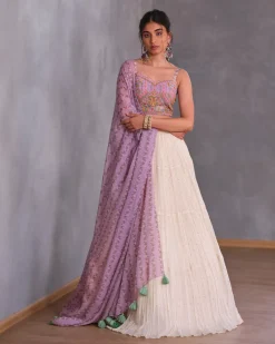Sea Lavender Lehenga