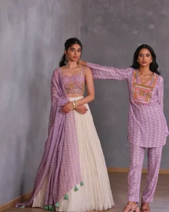 Sea Lavender Lehenga