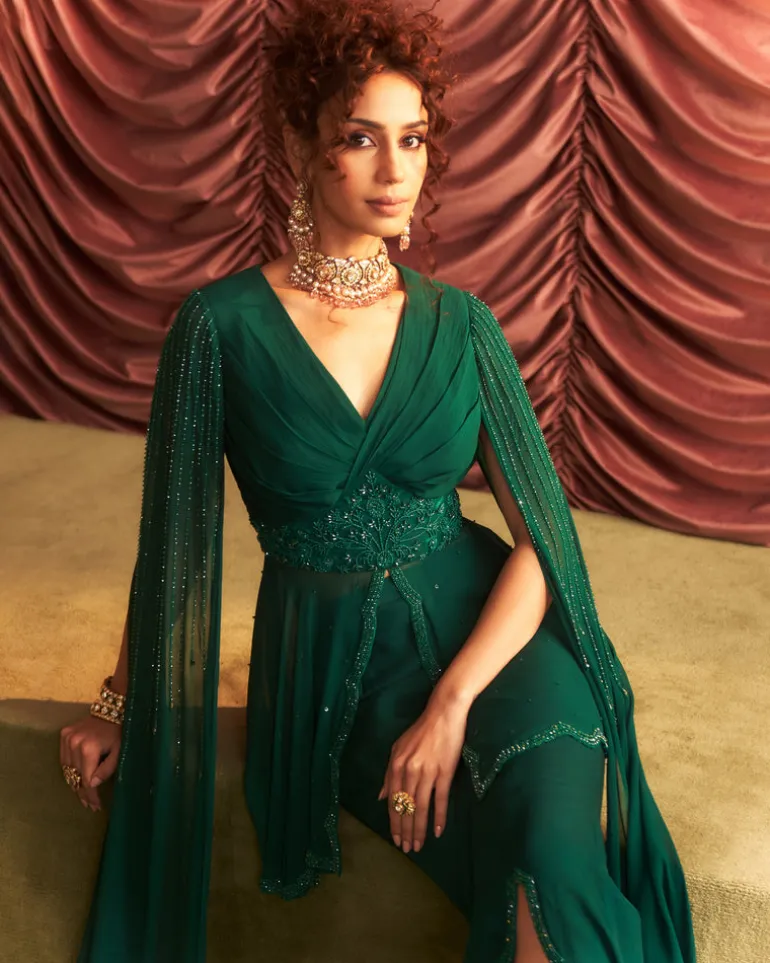 Seema Peplum & Pants Set