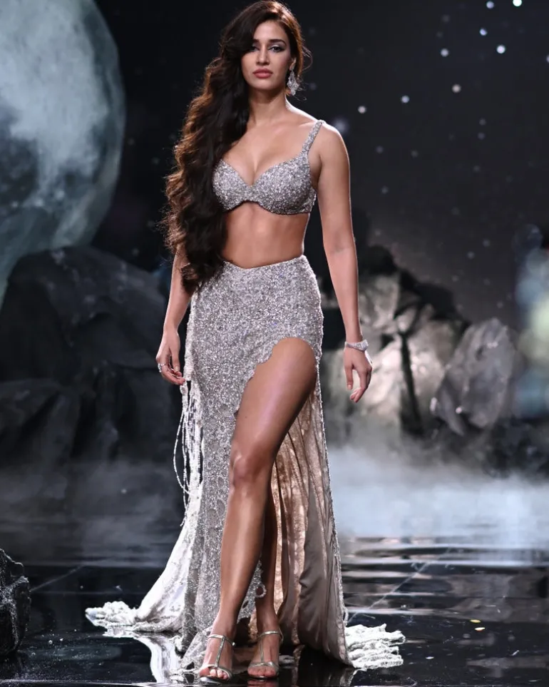 Selene Fitted Shimmer Tulle Skirt With Blouse And A Cape