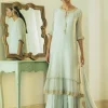 Sequin And Mukaish Layered Kurta Set