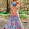 Serenity- Lilac Printed And Embellished Full Lehenga Set