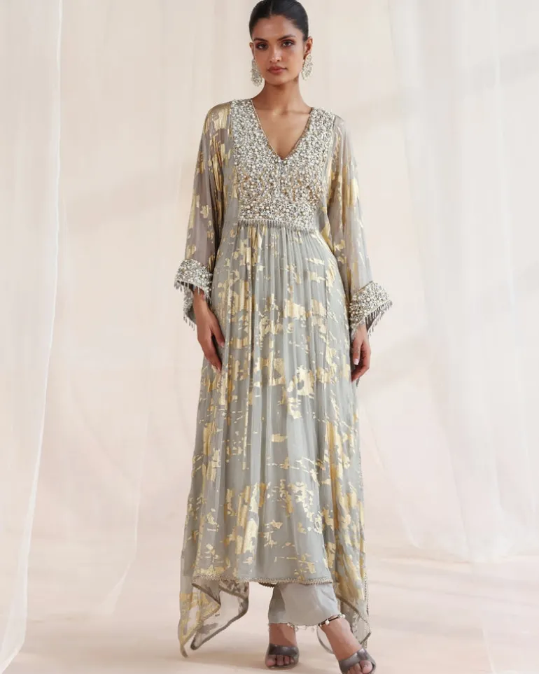 Shalu Kaftan Set
