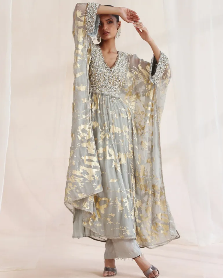 Shalu Kaftan Set