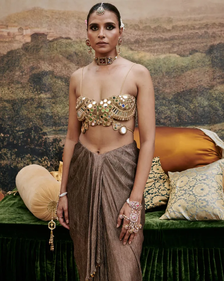 Sheesh Titli Skirt Set