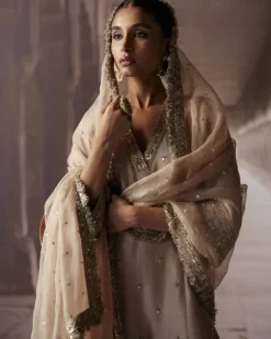Sheesha & Gota Work Gharara Set