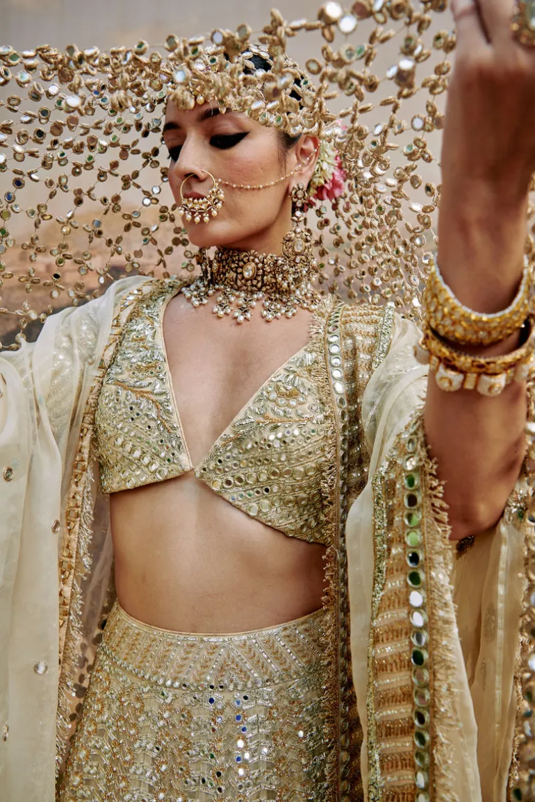 Shvet Afsana Lehenga Set