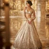 Silver Gold Crystal Lehenga Set