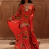 Sindoori Pine Print Hand Embroidered Gharara Set