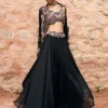 Siyah Lehenga Set