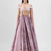 Skin Glazed Organza Skirt Set