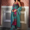 Sky Blue Floral Kurti Set