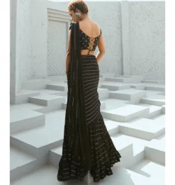 Sky Pre-Drape Sari Set