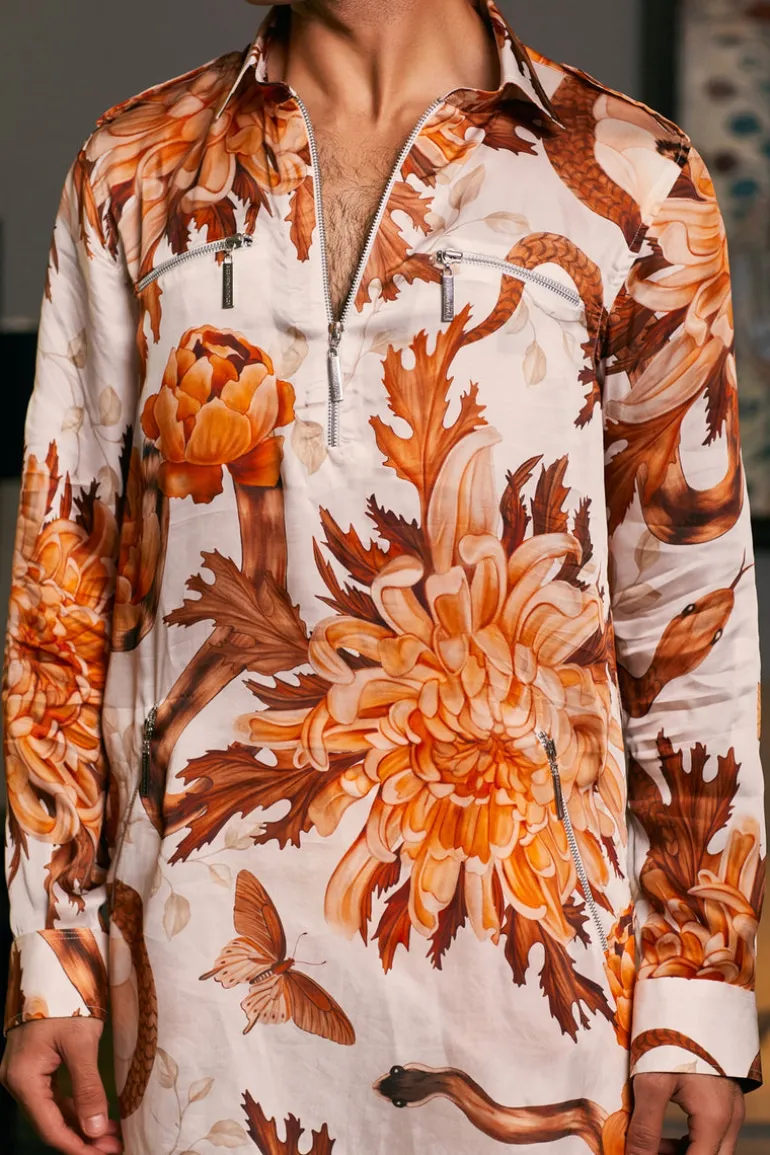 Snake Bamberg Goe Printed Kurta Set