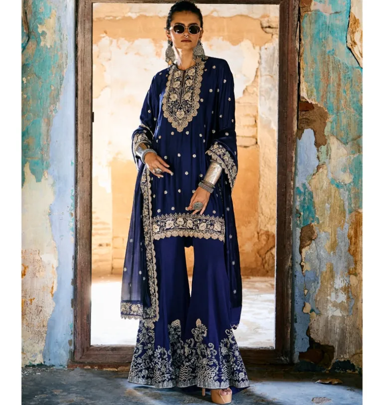 Spriha Embroidered Sharara Set