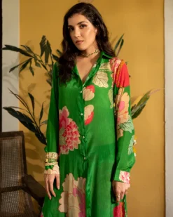 Spring Blooming Floral Kurta Set