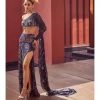 Starlit Azure Skirt Set