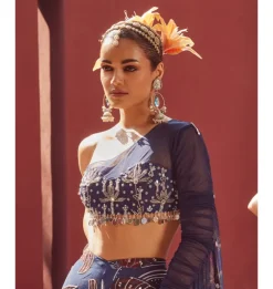 Starlit Azure Skirt Set