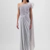 Steel Corded Coral Drape Skirt Set