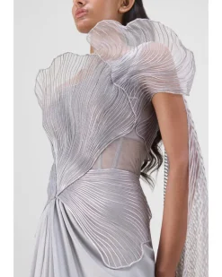 Steel Corded Coral Drape Skirt Set