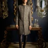 Steel Grey Sherwani Set
