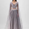 Steel Structured Strata Skirt Set