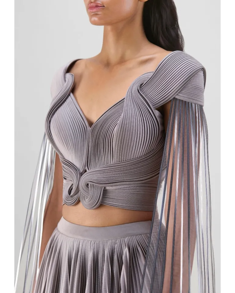 Steel Structured Strata Skirt Set