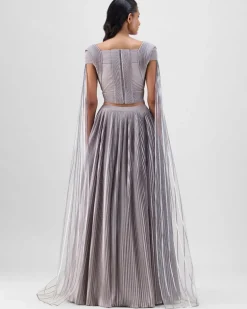 Steel Structured Strata Skirt Set