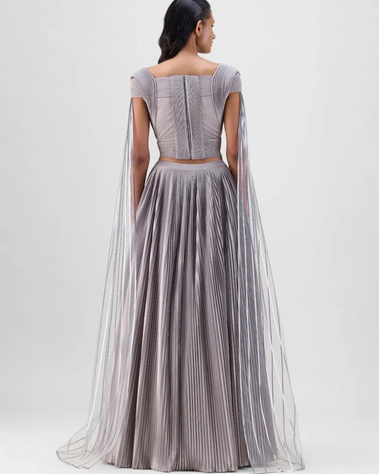 Steel Structured Strata Skirt Set