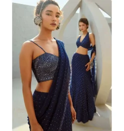 Stella Pre Drape Sari Set