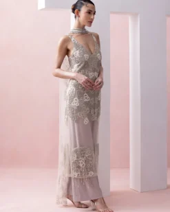 Stone Floral Tunic with Pants