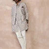 Storm Grey & White Kairos Foe Kurta Set