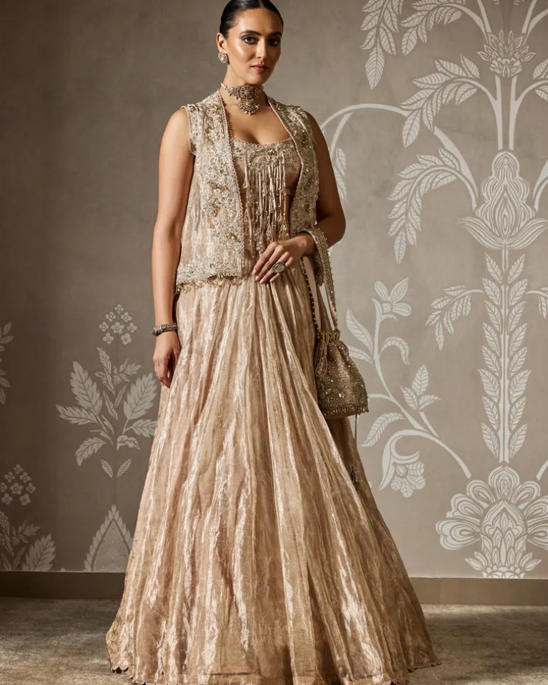 Sunehri Lehenga Set