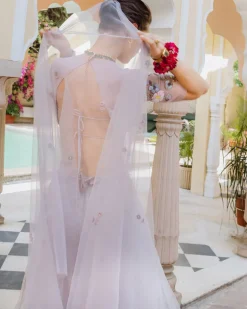 Supernova Lilac Bridal Lehenga