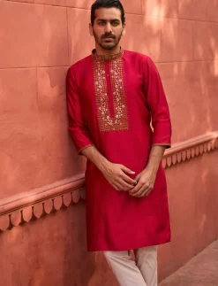 Surkh Laal Kurta With Pants