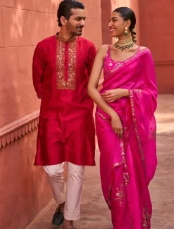 Surkh Laal Kurta With Pants
