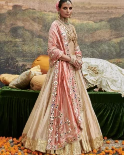 Svet Gulal Lehenga Set