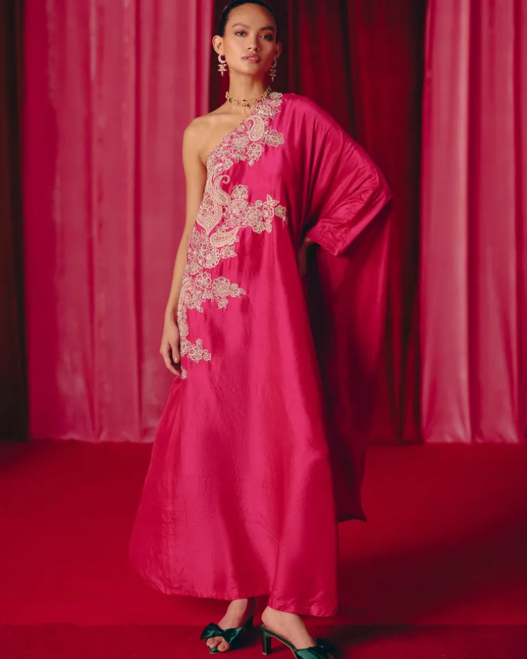 Tamira One Shoulder Kaftan