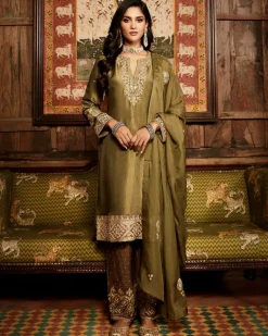 Tarnished Olive Tissue Heritage Suit Set