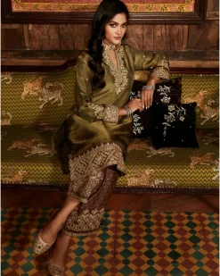 Tarnished Olive Tissue Heritage Suit Set