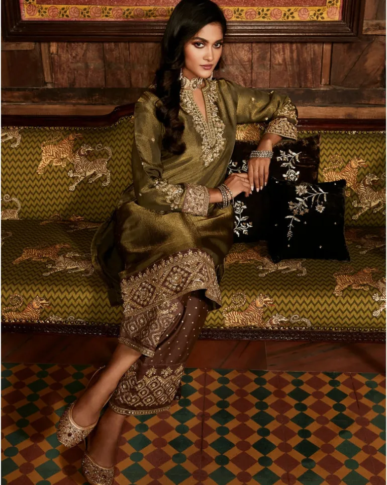 Tarnished Olive Tissue Heritage Suit Set