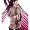 Taupe Chevron Nehru Jacket Set