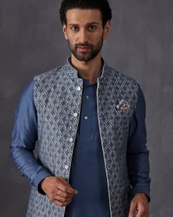 Teal Blue Jacket Set