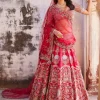 Thalia Red Raw Silk Bridal Lehenga