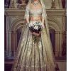 The Autumn Antelope Aged Gold Lehenga Set