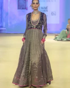 The Baigani Koti Anarkali Set