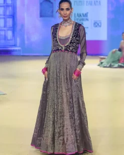 The Baigani Koti Anarkali Set