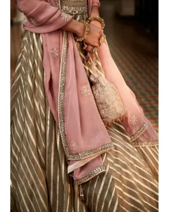 The Earthen Rose Lehenga Woven Set